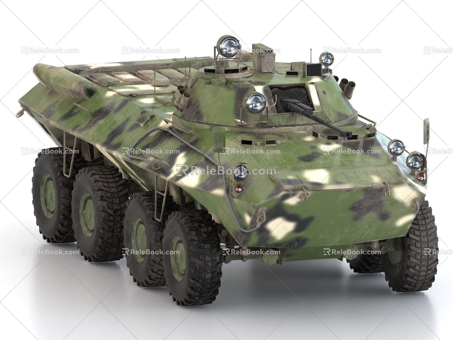 BTR90 wheeled tank wheeled armored vehicle 3d model