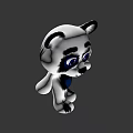 Playful 3D Panda Cartoon Character With Big Eyes And Open Arms