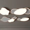 Modern Cloud Shaped Ceiling Lights With Different Sizes Soft White Light For Living Room Bedroom