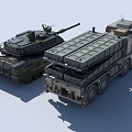 Armored truck tank infantry fighting vehicle war weapon equipment transporter game props sketch 3d model