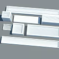 White Rectangular Air Vent Grilles In Various Sizes And Designs