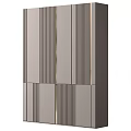 Modern Luxury Background Wall With Vertical Stripes And Gold Accents