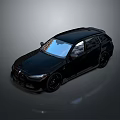 Black Wagon Car With Modern Sleek Design And Glossy Exterior Black Alloy Wheels