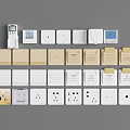 Modern Switch Intelligent Switch Socket Panel Power Switch 3d model