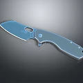Colt Folding Knife With Stainless Steel Blade And Curved Metal Handle Design