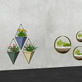 Nordic Wall Decoration Plant Wall Decoration Pendant 3d model