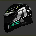 Tactical Black Silver Weapon With Monster Logo And Nico Branding Design