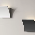 Modern Curved White And Black Wall Lamps For Home Decorative Lighting