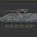 Gray Armored Military Tank Featuring Turret Tower And Heavy Track System Design