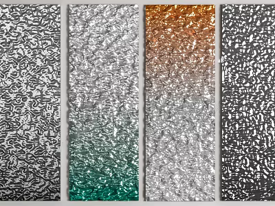 Decorative Textured Wall Panels Featuring Various Patterns And Color Gradients For Interior Design 3d model
