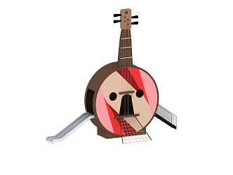 modern slide lute slide 3d model