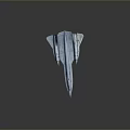 Blue Twin Engine Fighter Jet Model With Streamlined Body And Red Tail Tips