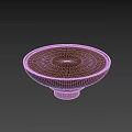 Minimalist Modern Coffee Table With Dark Brown Wooden Finish Round Top And Pedestal Base Design