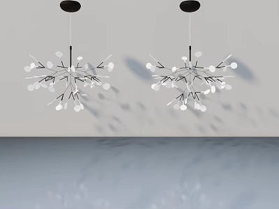 Modern Swing Door Design With White Chandelier And Smooth Surface 3d model