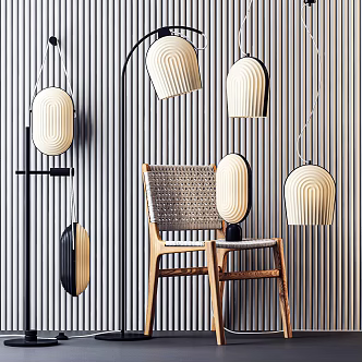 New Chinese lamp combination 3d model