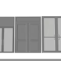 Modern Aluminum Frame Doors And Windows With Glass Panels And Louvered Design