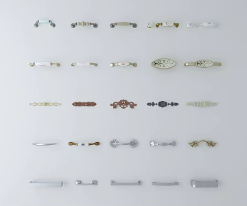 European-style handle 3d model