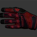 Black and Red Protective Gloves with Durable Design for Daily Activities