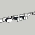 Multifunctional Desk And Foldable Bed Modern Design With Laptop Books And Storage Cabinets