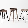 Nordic Bar Stool Bar Chair Bar Stool High Stool Low Stool 3d model