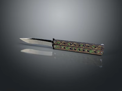 Garden Decorative Accessory With Intricate Green Patterns And Metal Craftsmanship Design 3d model