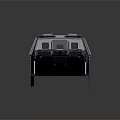 Advanced Spacecraft Metallic Module With Open Door And Internal Components