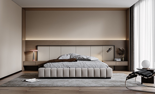 Modern Bedroom Simple Master Bedroom 3d model