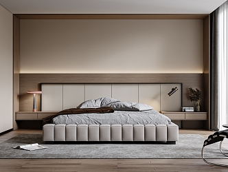 Modern Bedroom Simple Master Bedroom 3d model