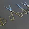 Medical Scissors With Metallic Handles And Precision Blades For Surgical Use