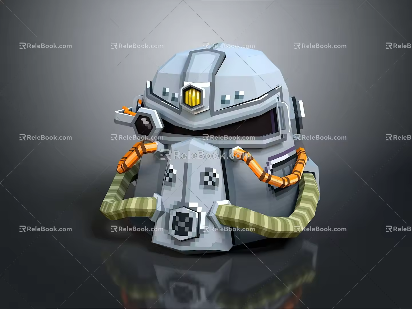 Sci-Fi Helmet Alien Helmet High Tech Helmet Game Helmet 3d model