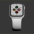 White Smartwatch Strap With Comfortable Design And Stylish Modern Look