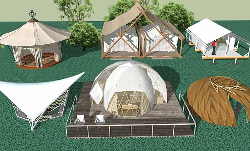 Modern Tent 3d model