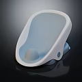 Modern White Curved Product With Smooth Surface And Functional Components 3d model