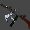 Uzi submachine gun 3d model