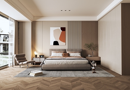 Modern Bedroom 3d model