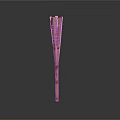 Handmade Bamboo Torch With Woven Design And Natural Wooden Shaft