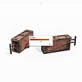 Vintage Wooden Storage Boxes With Handles For Household Organization And Use