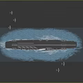 Military Aircraft Carrier Sailing In Blue Naval Water With Surrounding Fighter Planes