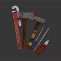 Different Types of Hand Tools Including Hammers Wrenches Screwdrivers And Pliers