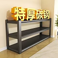 Extra Thick Carbon Steel 3 Tier Sturdy Heavy Duty Storage Shelf
