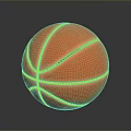 Orange Basketball With Black Stripes And Textured Surface For Daily Life Use
