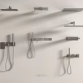 Modern Wall Mounted Shower Heads With Various Styles And Water Flow