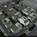 Modern Industrial Factory Building With Sleek White Exterior Large Glass Windows And Landscaped Surroundings