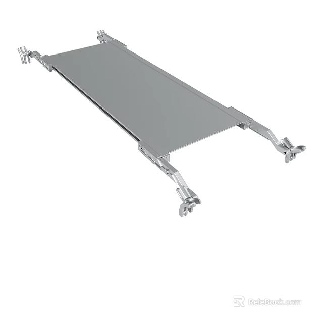 Durable Metal Platform Structure With Sturdy Support Frame And Industrial Design 3d model 