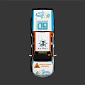 White Orange Blue Pickup Truck With Sunny Boy Livery And Number 18