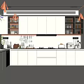 Bright Modern Kitchen Interior Design Featuring White Cabinets Glass Door Display And Appliances