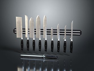 kitchen knife chinese kitchen knife japanese style kitchen knife japanese style sande knife slicing knife bone cutting knife wenwu knife 3d model