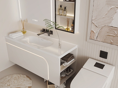 modern sink bathroom cabinet model