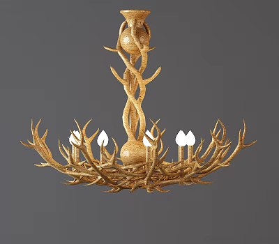 Modern chandelier 3d model