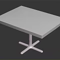 Modern Table With Pink Background Blue Wave Patterns And Black Legs Design